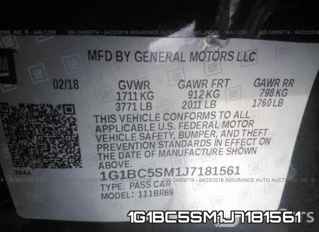 1G1BC5SM1J7181561 фото 10