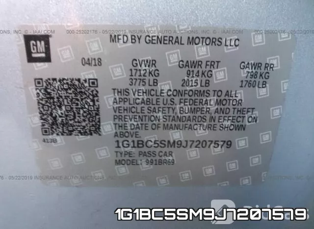 1G1BC5SM9J7207579 фото 10
