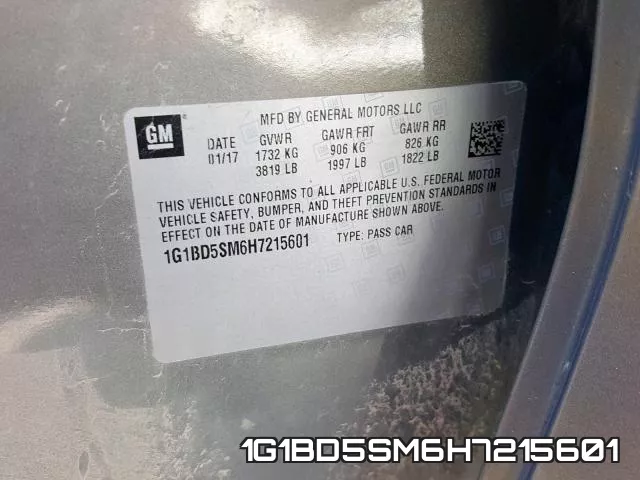 1G1BD5SM6H7215601 фото 2