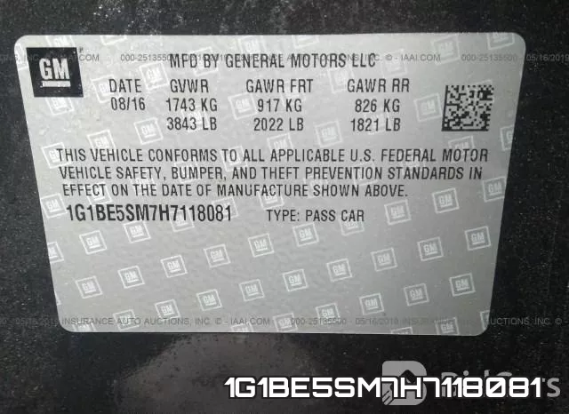 1G1BE5SM7H7118081 фото 10