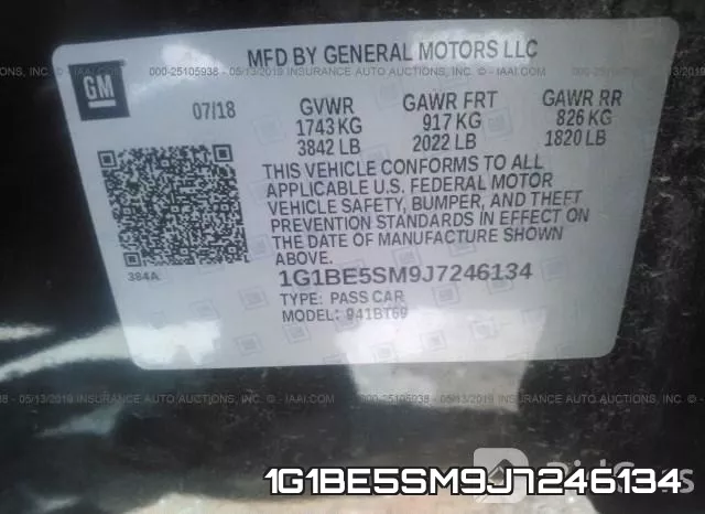1G1BE5SM9J7246134 фото 9