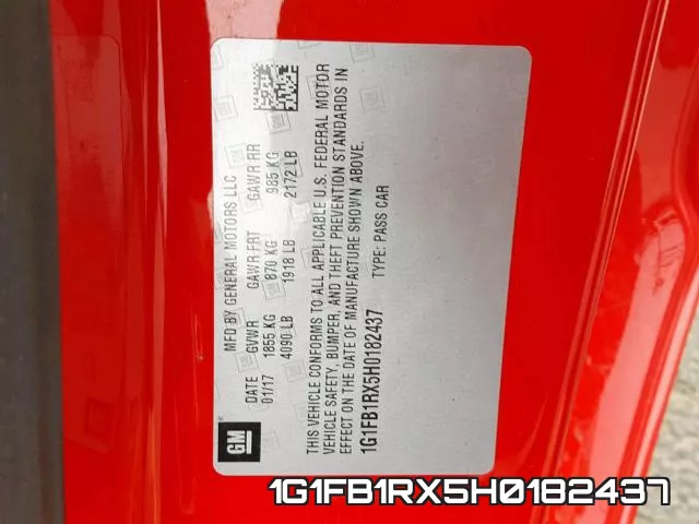 1G1FB1RX5H0182437 фото 2