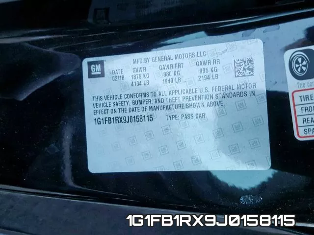 1G1FB1RX9J0158115 фото 2