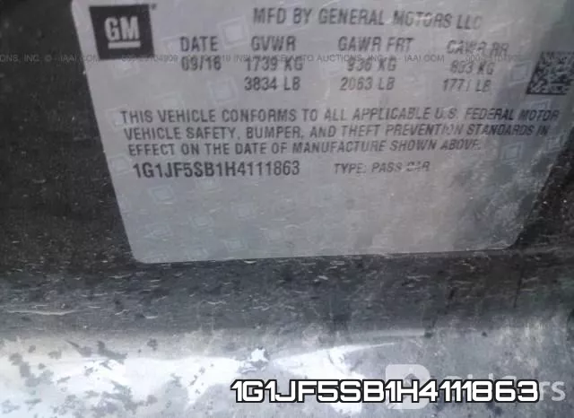 1G1JF5SB1H4111863 фото 10