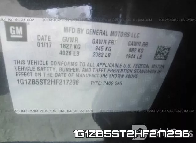 1G1ZB5ST2HF217296 фото 10