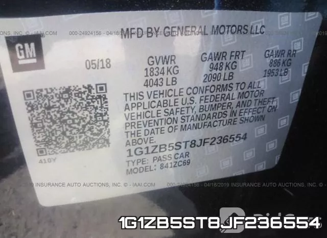 1G1ZB5ST8JF236554 фото 10