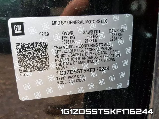 1G1ZD5ST5KF176244 фото 2