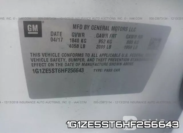1G1ZE5ST6HF256643 фото 10