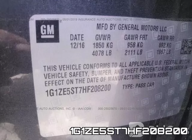 1G1ZE5ST7HF208200 фото 10