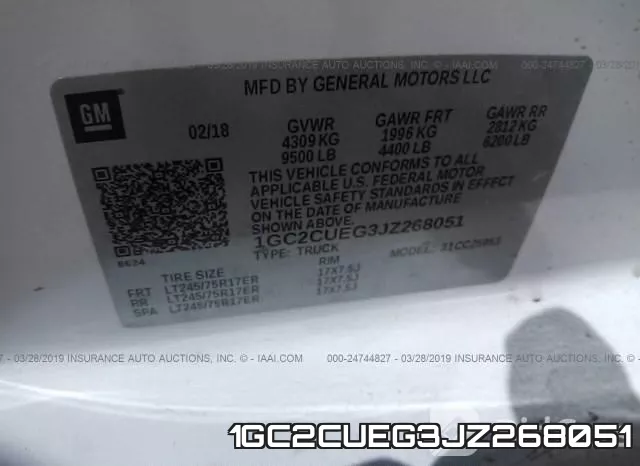1GC2CUEG3JZ268051 фото 10
