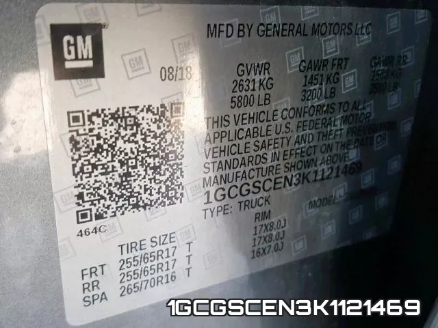 1GCGSCEN3K1121469 фото 2