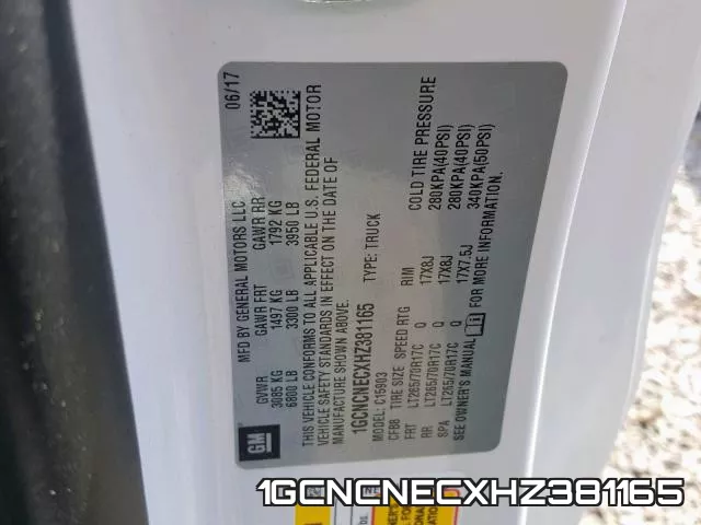 1GCNCNECXHZ381165 фото 2