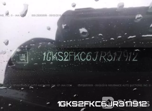 1GKS2FKC6JR317912 фото 10