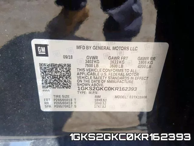 1GKS2GKC0KR162393 фото 2