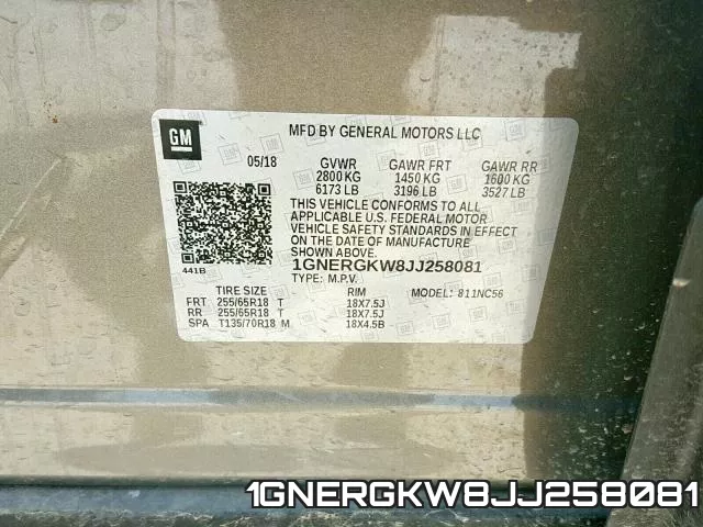 1GNERGKW8JJ258081 фото 2