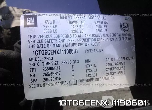 1GTG6CENXJ1190601 фото 10