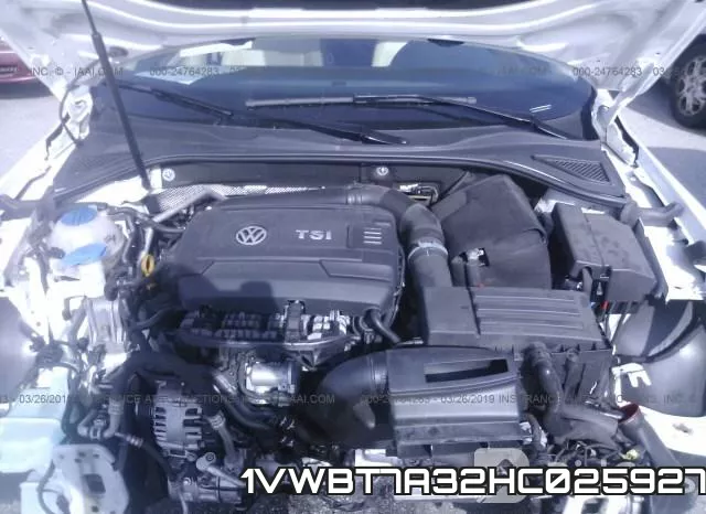 1VWBT7A32HC025927 фото 2
