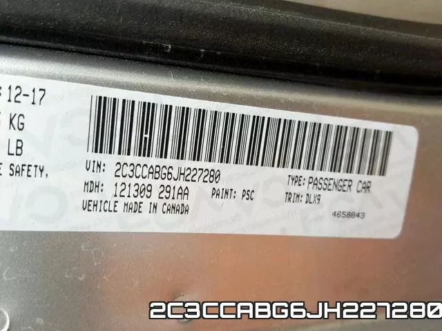 2C3CCABG6JH227280 фото 2