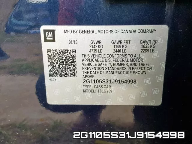 2G1105S31J9154998 фото 2