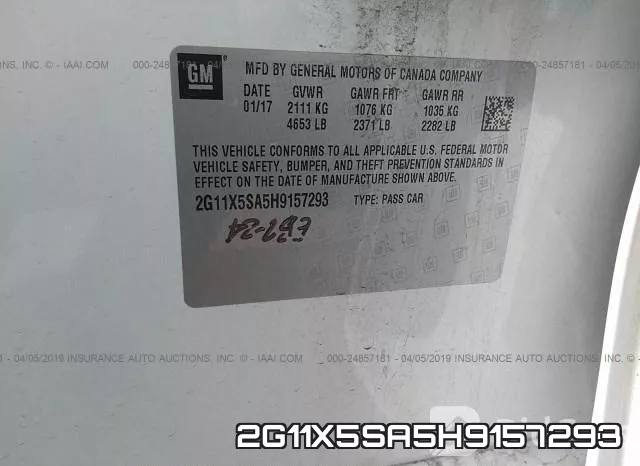 2G11X5SA5H9157293 фото 10