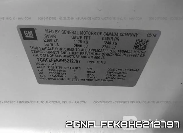 2GNFLFEK8H6212797 фото 10