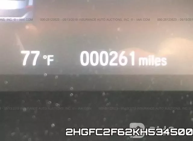 2HGFC2F62KH534500 фото 8