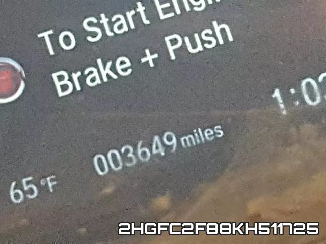 2HGFC2F88KH511725 фото 9
