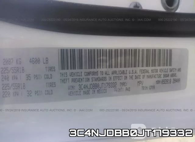 3C4NJDBB0JT179332 фото 10