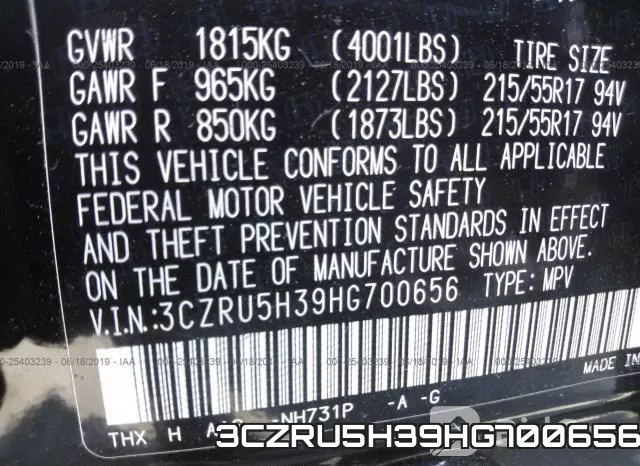 3CZRU5H39HG700656 фото 10