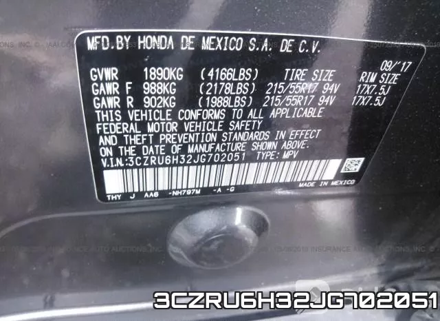 3CZRU6H32JG702051 фото 10