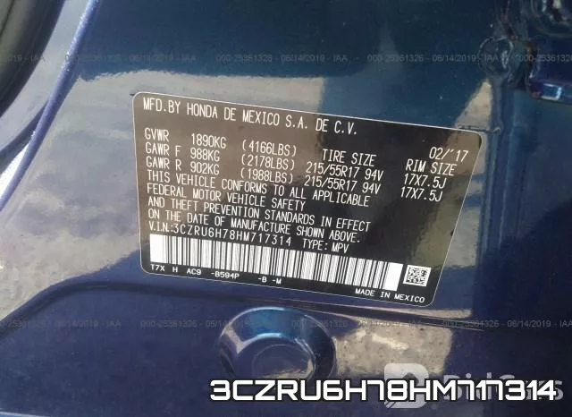 3CZRU6H78HM717314 фото 10