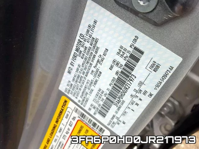 3FA6P0HD0JR217973 фото 2