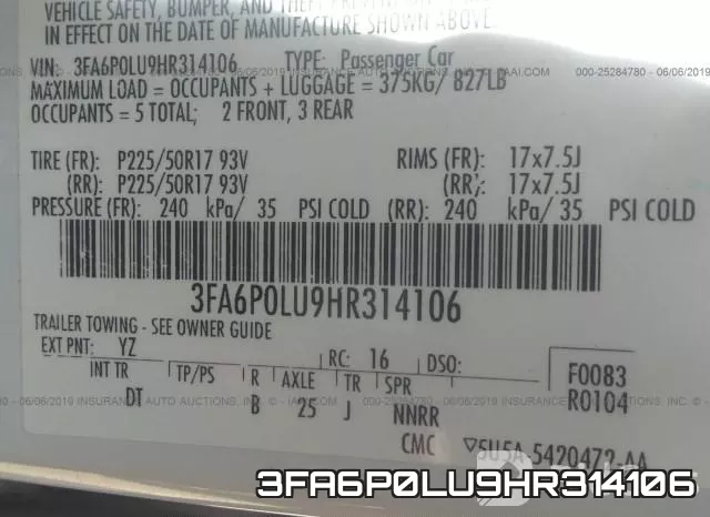 3FA6P0LU9HR314106 фото 10