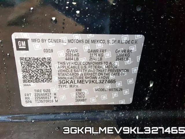 3GKALMEV9KL327465 фото 2