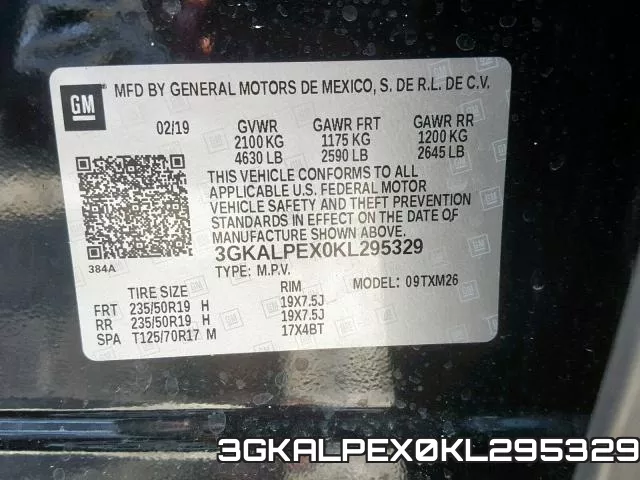3GKALPEX0KL295329 фото 2