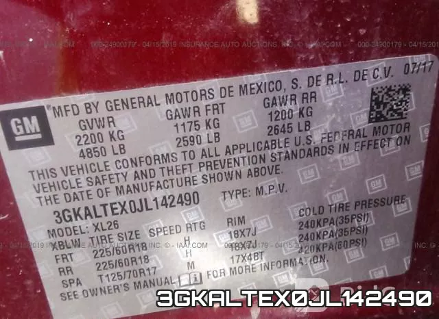 3GKALTEX0JL142490 фото 10