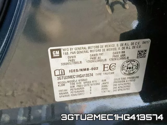 3GTU2MEC1HG413574 фото 2