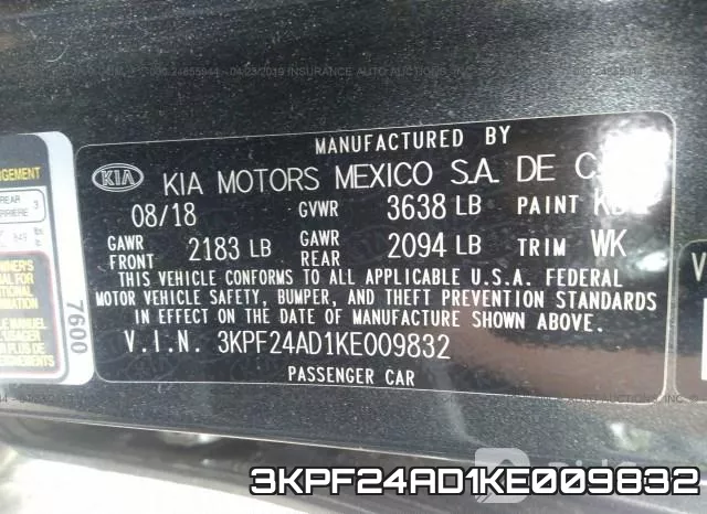 3KPF24AD1KE009832 фото 10