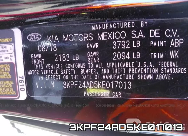 3KPF24AD5KE017013 фото 10