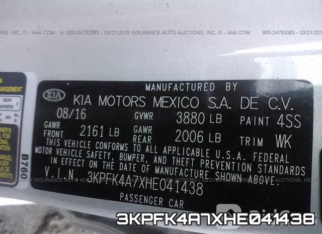 3KPFK4A7XHE041438 фото 10
