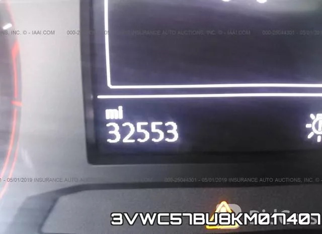 3VWC57BU8KM017407 фото 8