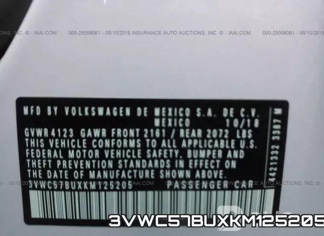 3VWC57BUXKM125205 фото 10