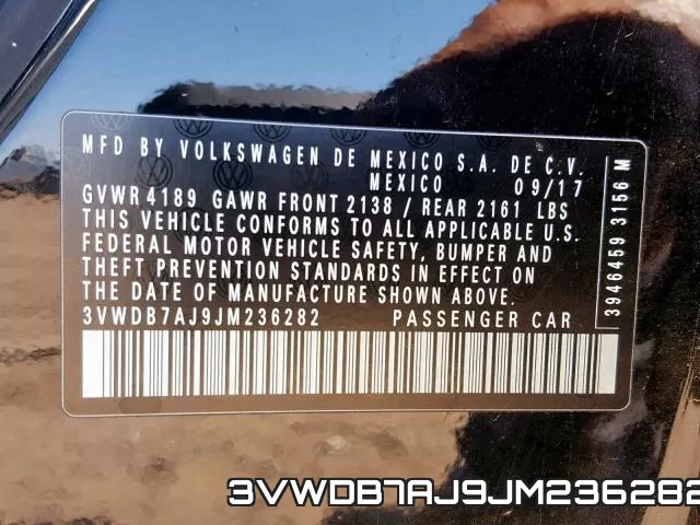 3VWDB7AJ9JM236282 фото 2