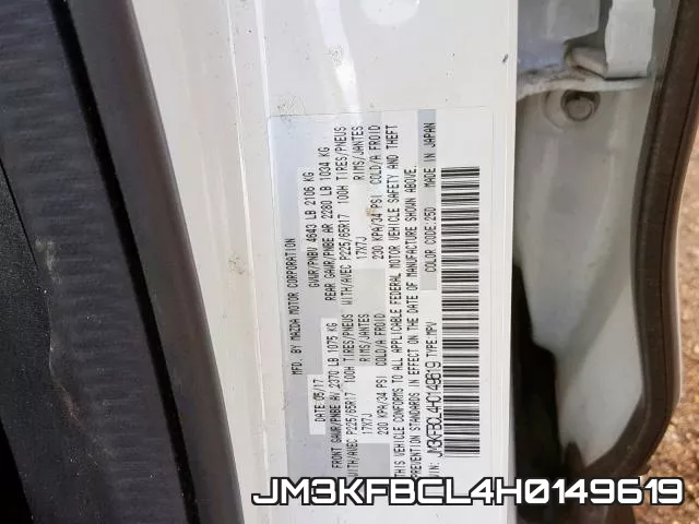 JM3KFBCL4H0149619 фото 2
