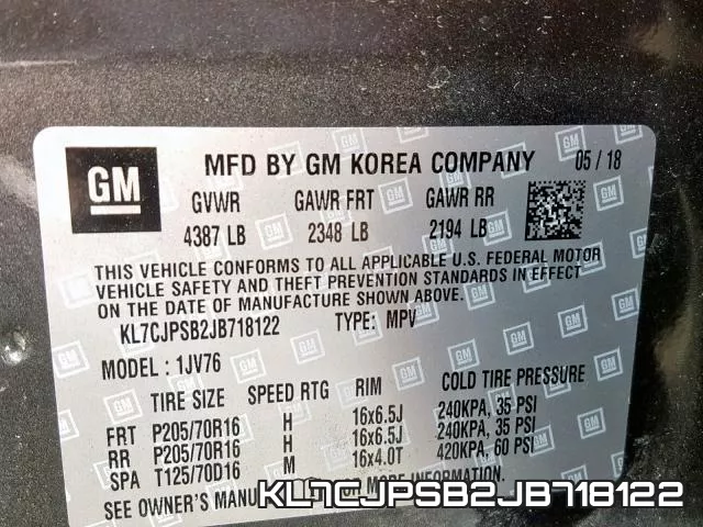 KL7CJPSB2JB718122 фото 2