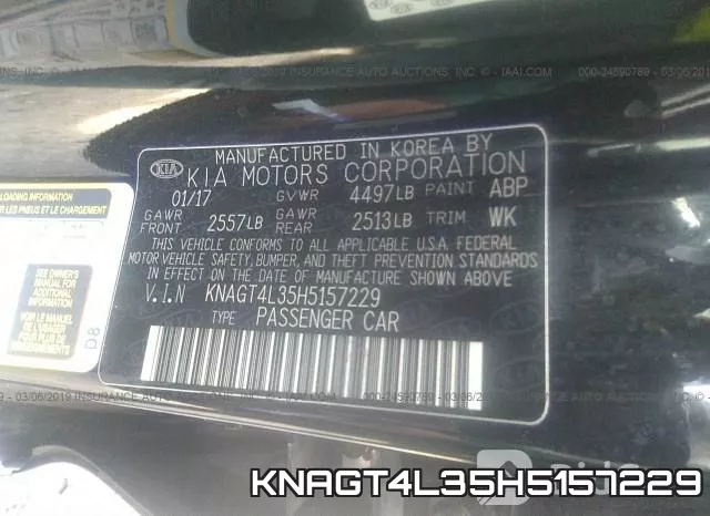 KNAGT4L35H5157229 фото 10