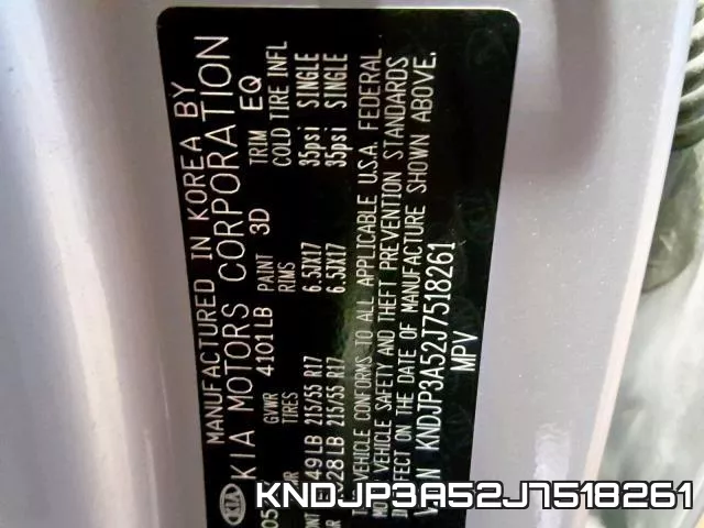 KNDJP3A52J7518261 фото 2