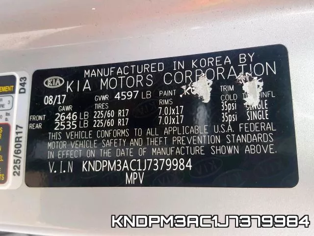 KNDPM3AC1J7379984 фото 2