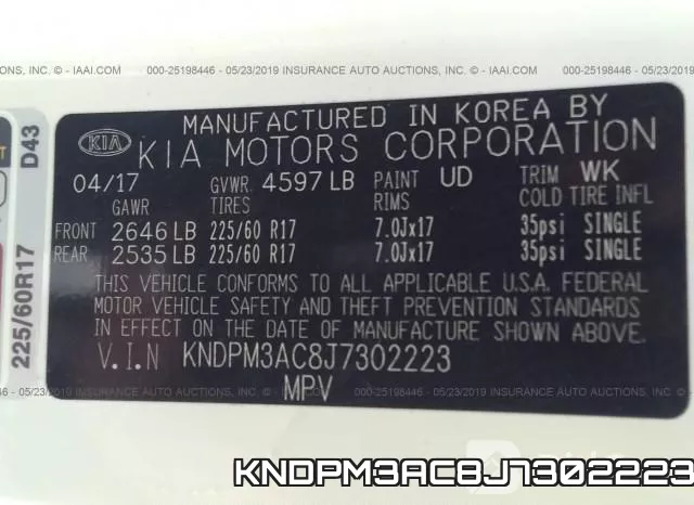 KNDPM3AC8J7302223 фото 10