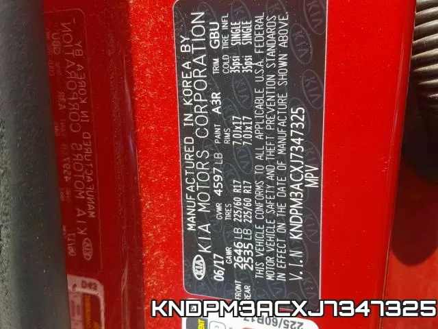 KNDPM3ACXJ7347325 фото 2